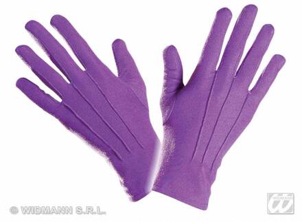 Widmann Korte paarse handschoenen voor volwassenen - Accessoires > Handschoenen