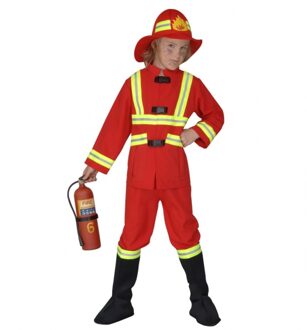 Widmann Kostuum brandweer kinderen Rood