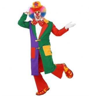 Widmann Lange clowns jas voor volwassenen 50 (M) - Carnavalsjassen Multikleur