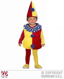 Widmann Leuk clown pak voor kinderen - Verkleedkleding - 86/92
