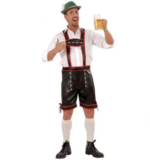 Widmann Oktoberfest Lederhose zwart voor heren 50 (m)