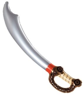 Widmann Opblaasbaar piraten zwaard - 75 cm - kunststof - volwassenen - piratenzwaarden Multi