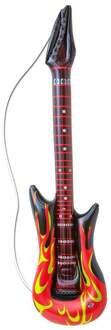 Widmann Opblaasbare rock gitaar met vlammen - Accessoires > Opblaasbare artikelen