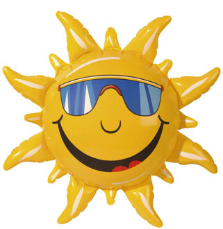 Widmann Opblaasbare zon - 60 cm - Hawaii/Tropisch thema feest decoratie Multi