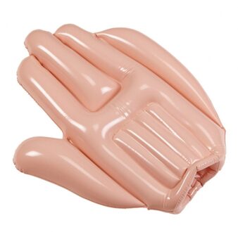 Widmann Opblaasbare zwaai handen van 50 cm - grote nep handen - kunststof Multi