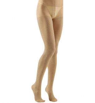 Widmann Panty - goud - glitter - 40 denier - dames - one size - glitterpanty - verkleedpanty