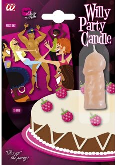 Widmann Piemel kaars - 5 cm - penis fun kaars - vrijgezellenfeest taart decoratie