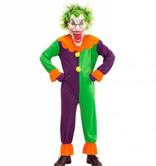 Widmann Psychopathische harlekijn outfit voor volwassenen - XL - Volwassenen kostuums