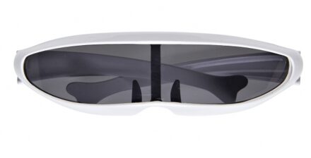 Widmann Robot verkleed bril - volwassenen - wit - futuristisch - robotbril - Carnaval