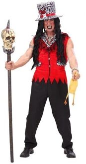 Widmann Rood voodoo priester kostuum voor mannen - M - Volwassenen kostuums