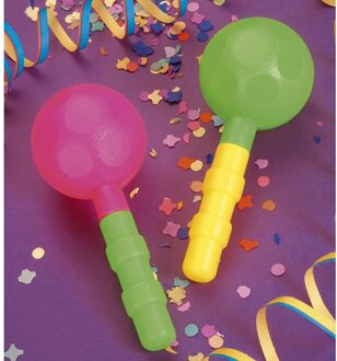 Widmann Sambaballen setje - 2x - kunststof - multi kleuren - Mexicaans thema - Carnaval