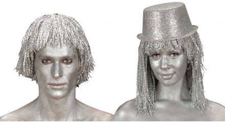 Widmann Schmink tube - zilver - 28 gram - Metallic make-up - grimeerverf - gezichtsverf Multi