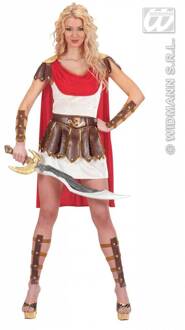 Widmann Sexy kort Romeins gladiator pak voor dames - Medium - Volwassenen kostuums