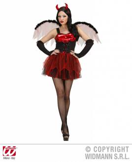 Widmann "Sexy rode duivelin Halloween kostuum voor vrouwen  - Verkleedkleding - Small"