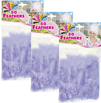 Widmann Sierveren - 150x - paars - 17 cm - knutselveertjes - decoratie/hobbymateriaal