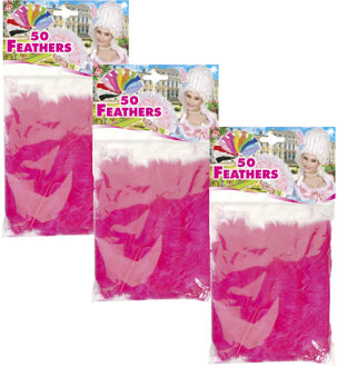 Widmann Sierveren - 150x - roze - 17 cm - knutselveertjes - decoratie/hobbymateriaal