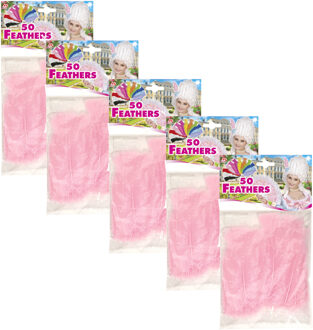 Widmann Sierveren - 250x - lichtroze - 17 cm - knutselveertjes - decoratie/hobbymateriaal