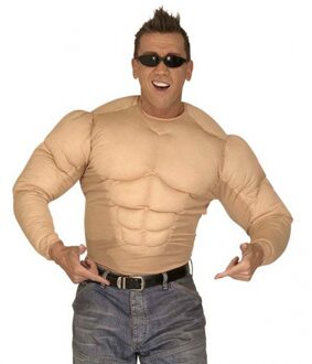 Widmann Spierballen shirt - bodybuilder - heren - polyester - verkleedkleding