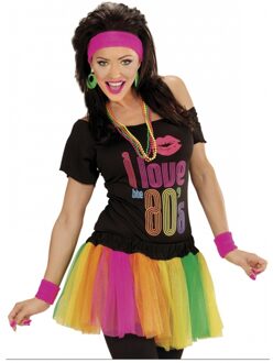 Widmann Tutu rokje - neon kleuren - dames - 28 cm - tule rok - damesrok - verkleedkleding