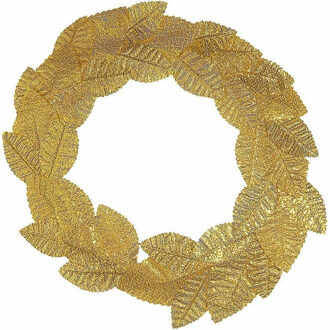 Widmann Verkleed haarband lauwerkrans - dames - goud - Romeinse rijk thema party - Carnaval tiara
