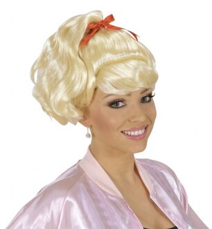 Widmann Verkleed pruik Sandy - blond haar - damespruik - Sweet Sandy - Carnaval