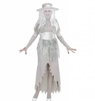 Widmann Wit spook dame kostuum voor vrouwen - M - Volwassenen kostuums