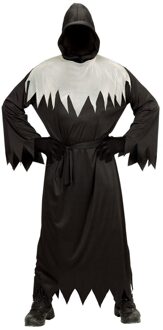 Widmann Zwarte en witte reaper outfit voor volwassenen - S - Volwassenen kostuums