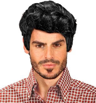 Widmann Zwarte mannenpruik - Pruiken