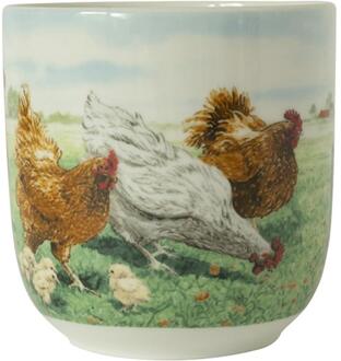 Wiebe van der Zee Wiebe's Farm Beker XL kip 41cl 6st multi