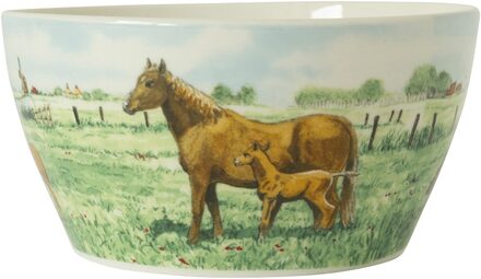 Wiebe van der Zee Wiebe's Farm Kom paard Ø13cm 6st multi