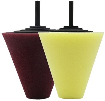 Wiel Hub Polish Buffing Shank Polijsten Spons Metalen Foam Pad Auto Ontkalken Schoon Gereedschap Schoonmaken Accessoires 2 Pc