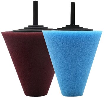 Wiel Hub Polish Buffing Shank Polijsten Spons Metalen Foam Pad Auto Ontkalken Schoon Gereedschap Schoonmaken Accessoires 2 Pc