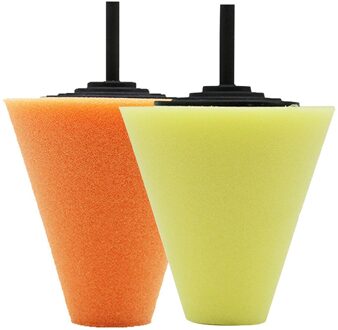 Wiel Hub Polish Buffing Shank Polijsten Spons Metalen Foam Pad Auto Ontkalken Schoon Gereedschap Schoonmaken Accessoires 2 Pc