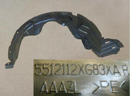 Wiel Splash Pad Montage Voor Grote Muur Haval H1 Oem: 5512111XG83XA 5512112XG83XA voorkant rechtsaf