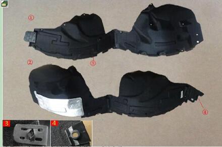 Wiel Splash Pad Montage Voor Grote Muur Wey P8 Oem: 5512110XKU47A 5512120XKU47A voorkant rechtsaf