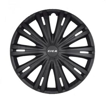 Wieldoppen 16 inch Giga Mat zwart - ABS