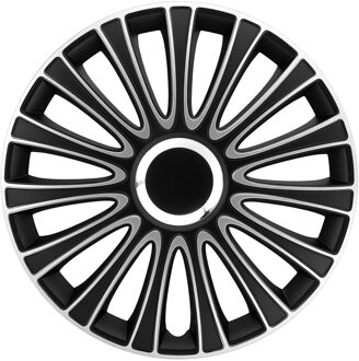 Wieldoppen 16 inch LeMans Zwart/Zilver - ABS