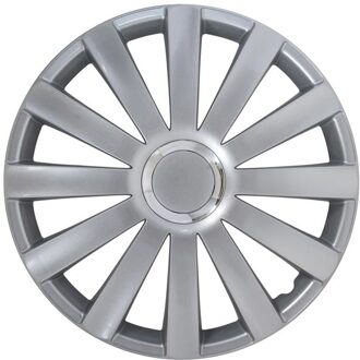 Wieldoppen 17 inch Spyder Zilver - ABS