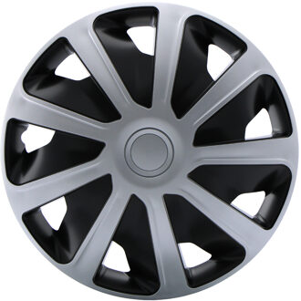 Wieldoppen Craft Silver/Black (Bolle Velgen) 16 inch - Set van 4
