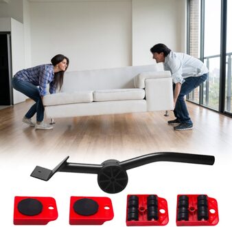 Wielen Bar Mover Apparaat Professionele Tools Zware Bar Overhandigen Carrier Moving Tool Set Arbeidsbesparende Meubels Lifter