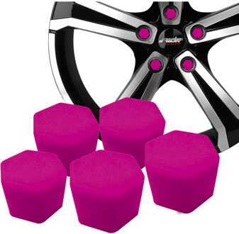 Wielmoerkapjes Soft Sil - 19mm - Roze - Set à 20 stuks