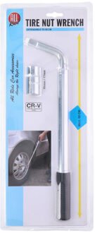 Wielmoersleutel - Bouten 17-19MM - Telescopische Wielsleutel - Uitschuifbaar tot 55CM - Zwart/Zilver