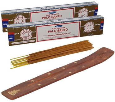 Wierook cadeaus set - houder en geurstokjes - Reiki Power geur - Meditatie