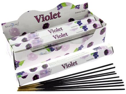 Wierook stokjes viooltjes 20 stuks