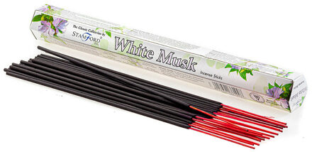 Wierook stokjes witte musk 20 stuks - Wierookstokjes