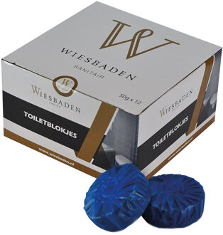 Wiesbaden 12 stuks Toiletblokjes Blauw t.v.b. Geberit Inbouwreservoir