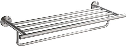 Wiesbaden 304 Handdoekhouder met Planchet - 60cm - RVS