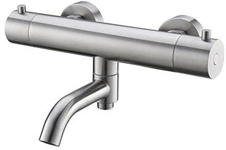 Wiesbaden 304 RVS Thermostatische Badmengkraan - 15cm