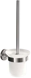 Wiesbaden 304 Toiletborstel met Houder - Mat Glas - RVS