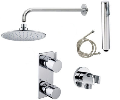 Wiesbaden ACTIE Wiesbaden Inbouw Regendouche | Caral | Rechthoek Muuruitloop | Chroom